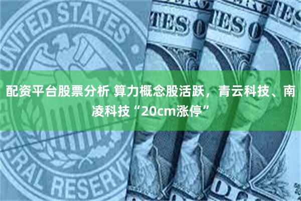 配资平台股票分析 算力概念股活跃，青云科技、南凌科技“20cm涨停”