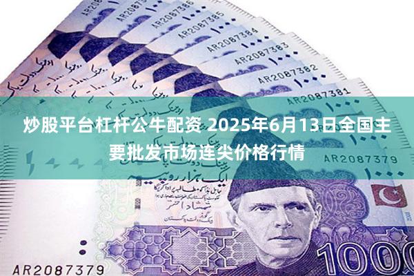 炒股平台杠杆公牛配资 2025年6月13日全国主要批发市场连尖价格行情