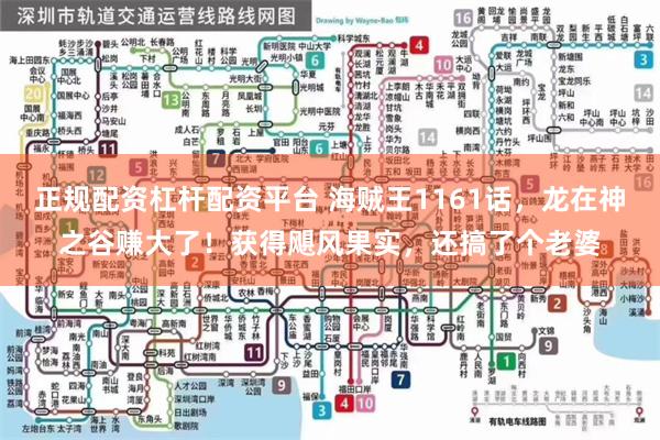 正规配资杠杆配资平台 海贼王1161话，龙在神之谷赚大了！获得飓风果实，还搞了个老婆